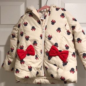 Minnie Mouse 4T fleece lined winter coat